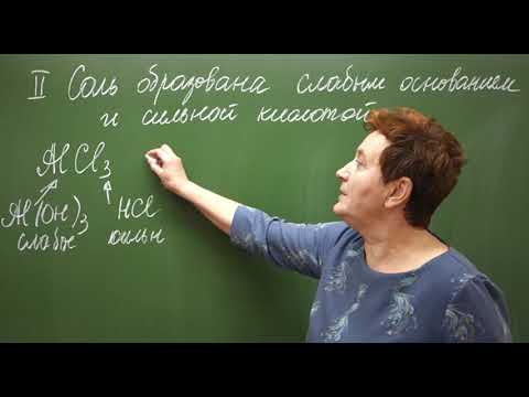 Видео: 11 класс. Гидролиз солей.