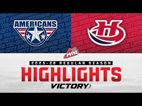Видео: TriCity Americans против Lethbridge Hurricanes, 1 ноября | Лучшие моменты WHL 2025-26