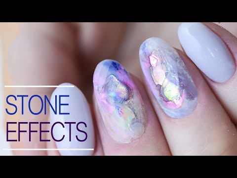 Видео: Эффект Камня На Ногтях | Легкий Дизайн Шаг За Шагом