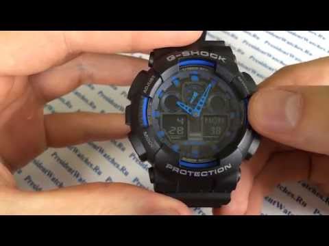 Видео: Инструкция по настройке часов Casio G-SHOCK GA-100-1A2ER - видео G-SHOCK