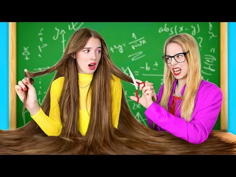 Видео: Длинные VS Короткие VS Гига Длинные Волосы || Как Стать Красивой