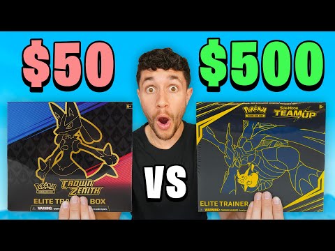 Видео: Элитная коробка покемонов за 50 против 500 долларов!