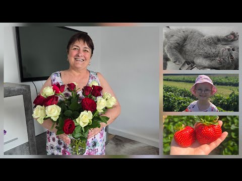 Видео: ПОЗДРАВЛЯЕМ МАМУ/СОБИРАЕМ КЛУБНИКУ/ПЕРВЫЙ ДЕНЬ В НОВЫЙ САД