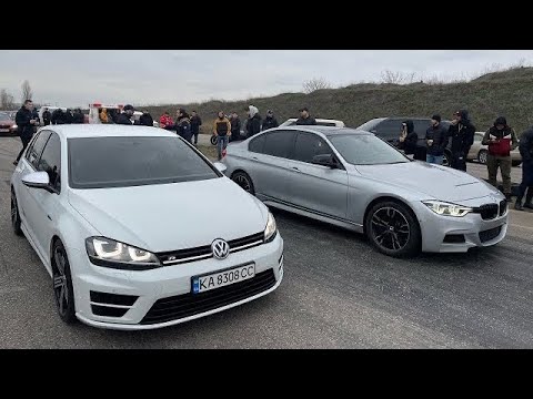 Видео: Приехать на stock BMW 340 было ошибкой?! Гонка против Golf R, Infiniti Q60, Mercedes C43 AMG