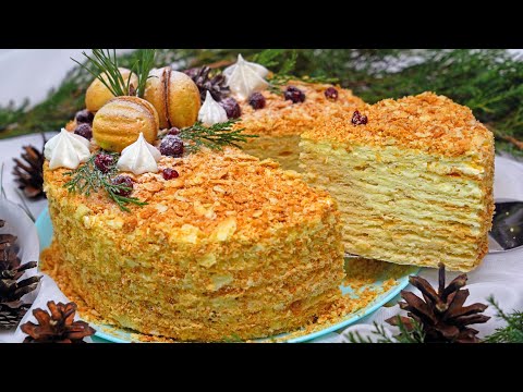 Видео: САМЫЙ ВКУСНЫЙ "НАПОЛЕОН"!!! ИДЕАЛЬНЫЙ Рецепт Домашний Торт Рецепт | Кулинарим с Таней