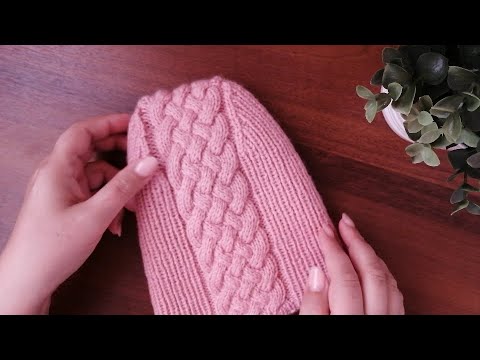 Видео: Шапка с широкой косой. Подробно