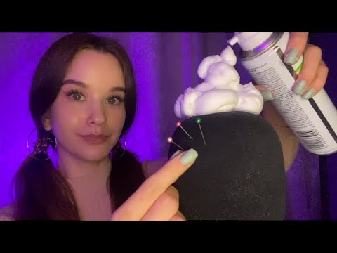 Видео: ASMR Foam and needles. Tingling Пена и иголки. Мурашки 99.99% АСМР