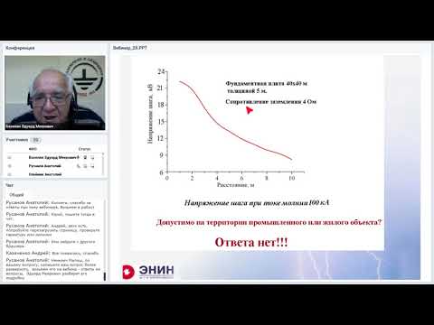 Видео: Молниезащита больших территорий, например: парки, площадки и т.д. Запись вебинара!