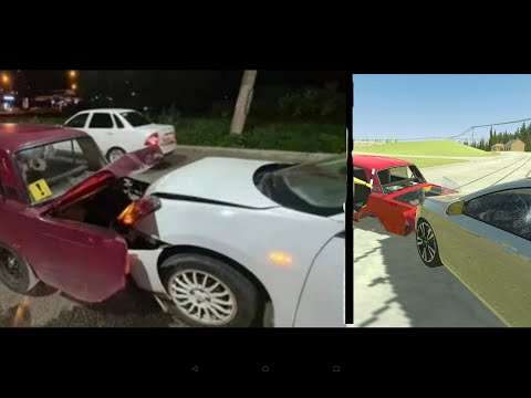 Видео: Аварии на реальных событиях в ВАЗ краш тест симулятор 2.