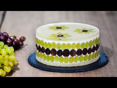 Видео: Муссовый торт с виноградом