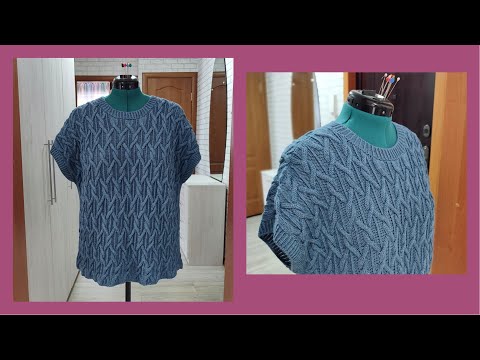 Видео: Безрукавка спицами из пряжи Seam Prisma/Как вязала