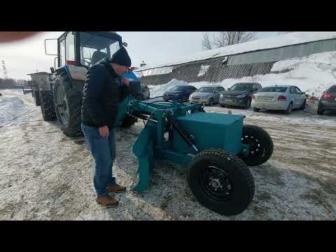 Видео: Прицепной грейдер МТЗ 1221