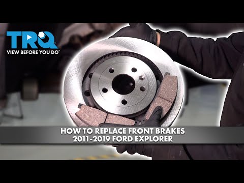 Видео: Как заменить передние тормоза Ford Explorer 2011-2019