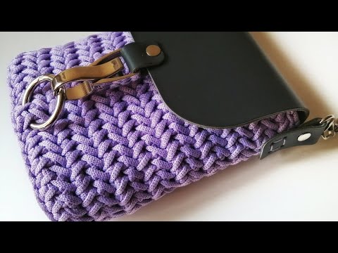 Видео: Всегда будет модной 🔥 СТИЛЬНАЯ вязаная сумка 🤩Мини-сумочка крючком за 1 вечер...