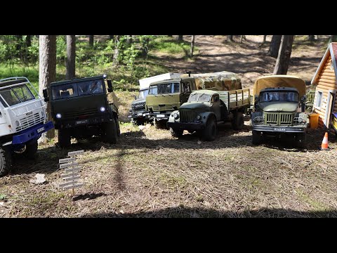 Видео: RC Expedition,  Камазы, Зил и Газон поспорили кто  самый проходимый