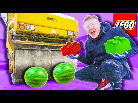 Видео: ЭКСПЕРИМЕНТ: КАТОК VS LEGO АРБУЗЫ КЛАВИАТУРА