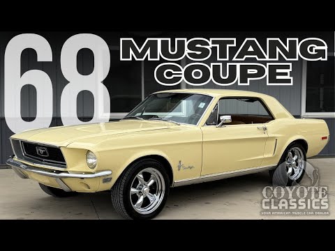 Видео: Mustang Coupe 1968 года продаётся в Coyote Classics