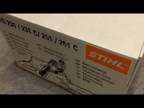 Видео: Обзор и распаковка бензопилы STIHL MS 231