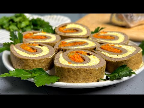 Видео: ПЕЧЕНЬ скупаю килограммами! Настолько просто и вкусно, что хочется готовить ЕЩЁ! Печеночный рулет