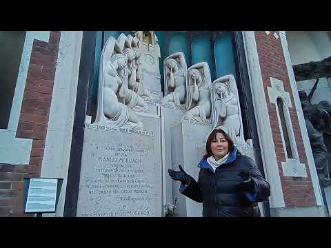 Видео: Монументальное кладбище в Милане.Удивительные надгробья.