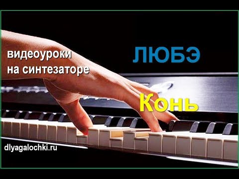 Видео: Видеоурок на синтезаторе ЛЮБЭ Конь