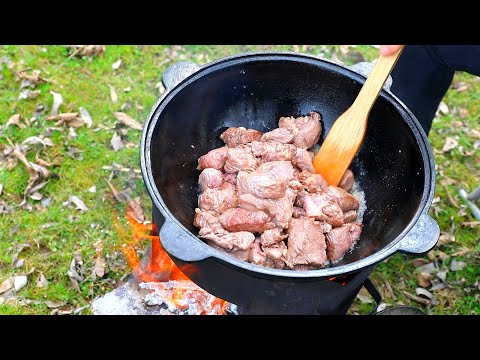 Видео: БЛЮДО ПОКОРИВШЕЕ ВСЕХ! ДРУГОЕ МЯСО в КАЗАНЕ!