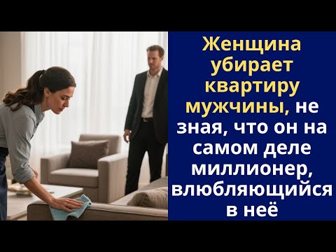 Видео: Женщина убирает квартиру мужчины, не зная, что он на самом деле миллионер, влюбляющийся в неё