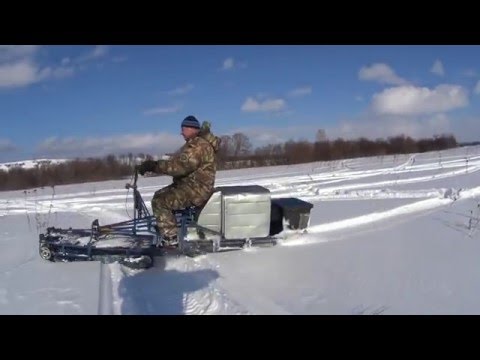 Видео: снегоход Проходимец