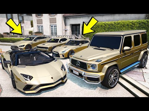 Видео: УГНАЛ КУЧУ ЗОЛОТЫХ ЧИТ ТАЧЕК ЗА 180 СЕКУНД! БИТВА ВОРОВ ГТА 5! GTA 5 МОДЫ!