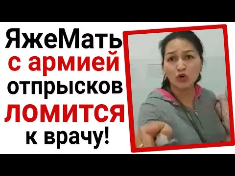 Видео: ЯжеМать с армией отпрысков ломится к врачу!