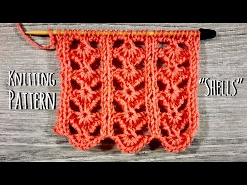 Видео: Роскошный УЗОР СПИЦАМИ "SHELLS" 🐚 / BEAUTIFUL KNITTING PATTERN