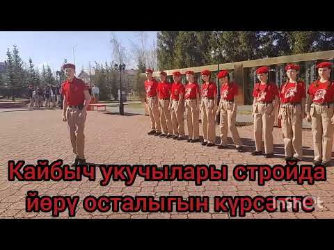 Видео: Кайбыч укучылары стройда йөрү осталыгын күрсәтте