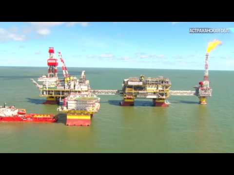 Видео: ЛУКОЙЛ начал транспортировку верхнего строения ЛСП для второй очереди месторождения Филановского