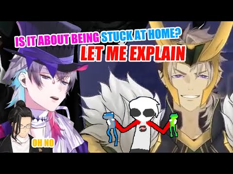 Видео: Рузе объясняет Homestuck Беттелу и Шинри -【Holostars EN | Blushing Crimson㑑