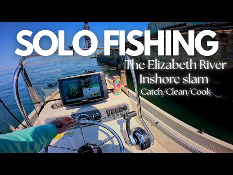 Видео: Рыбалка в одиночку на реке Элизабет! (Поймай и приготовь)