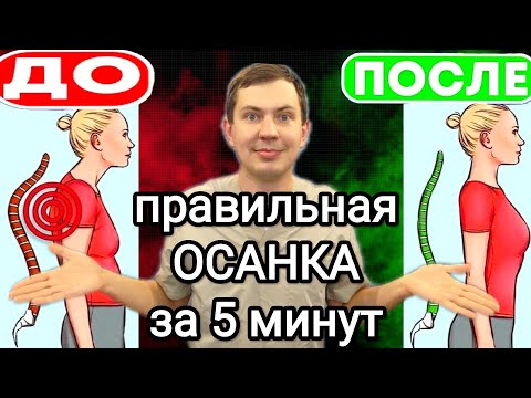 Видео: Правильная осанка за 5 минут / Сделал и сутулиться больше не смог никогда