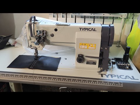 Видео: Распаковка двухигольной швейной машины Typical GC 20606 с тройным продвижением. Сборка стола.