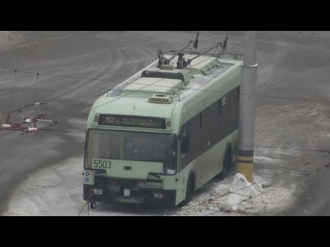 Видео: Тралейбус Мінска АКСМ-321, парк. №5503, маршрут №16 (24.07.2025)
