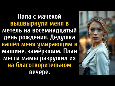Видео: Дедушка нашёл меня умирающим в машине после того, как отец и мачеха вышвырнули меня в метель.