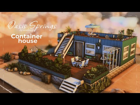 Видео: Контейнерный дом || Строительство || Container House│SpeedBuild || The Sims 4 || No CC