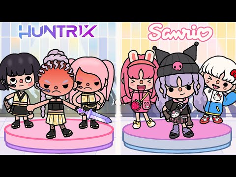 Видео: Hello Kitty и друзья против Huntrix: идол-челлендж 🎶💖 История жизни Toca | Toca Boca