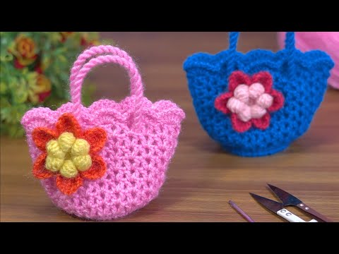 Видео: Fabulous!!🥰crochet mini purse/knitting small handbag/Очень простая мини-сумочка крючком/ küçük çanta