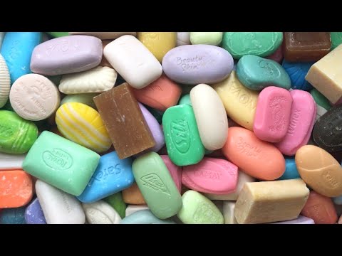 Видео: ASSORTED soap | Cutting soap (no talking) | АСМР Резка мыла | #asmrsoap #carvingsoap *595