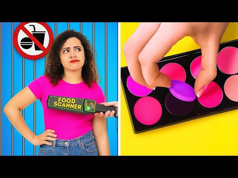 Видео: Как пронести макияж во время отсидки! 💄 Забавные школьные лайфхаки и трудности