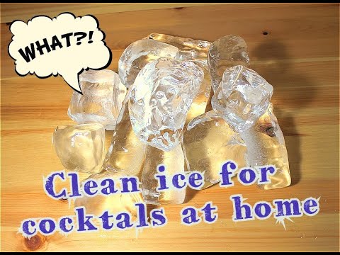 Видео: Как сделать чистый лед для коктейлей дома, How to make pure ice for cocktails at home