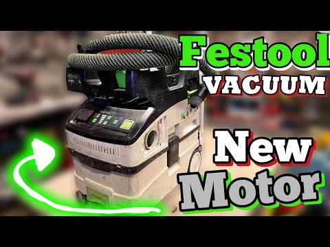Видео: Пылесос Festool CTL MIDI 1 дымит, а не всасывает. Как заменить весь блок двигателя?