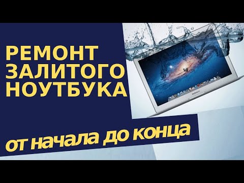 Видео: Ремонт залитого ноутбука от начала и до конца