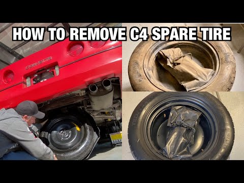 Видео: Как снять запасное колесо Corvette C4