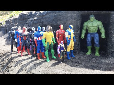 Видео: Мстители Супергерой, Marvel Человек-паук 2, Халк, Танос, Капитан Америка, Тор, Веном, Человек-мур...