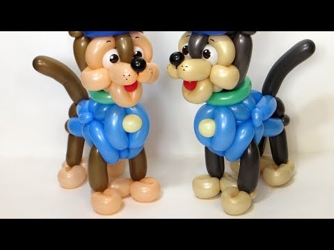 Видео: Гончик из шаров (тело) / Paw Patrol body from balloons (Subtitles)